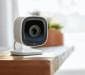 Indoor security camera on a shelf