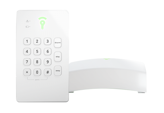Picture of the Frontpoint Hub and Keypad